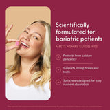Bariatric Advantage calcio citrato 500 mg y D3 para consumo diario.