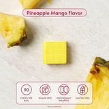 Bariatric Advantage Calcium Citrate Chewy Bites, sabor piña mango, ideal para consumo diario.