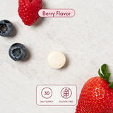 Bariatric Advantage: empaque berry en primer plano para recordar la dosis diaria.