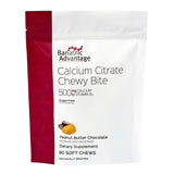 Bariatric Advantage Calcium Citrate Masticables en empaque práctico para llevar y consumir fácilmente.