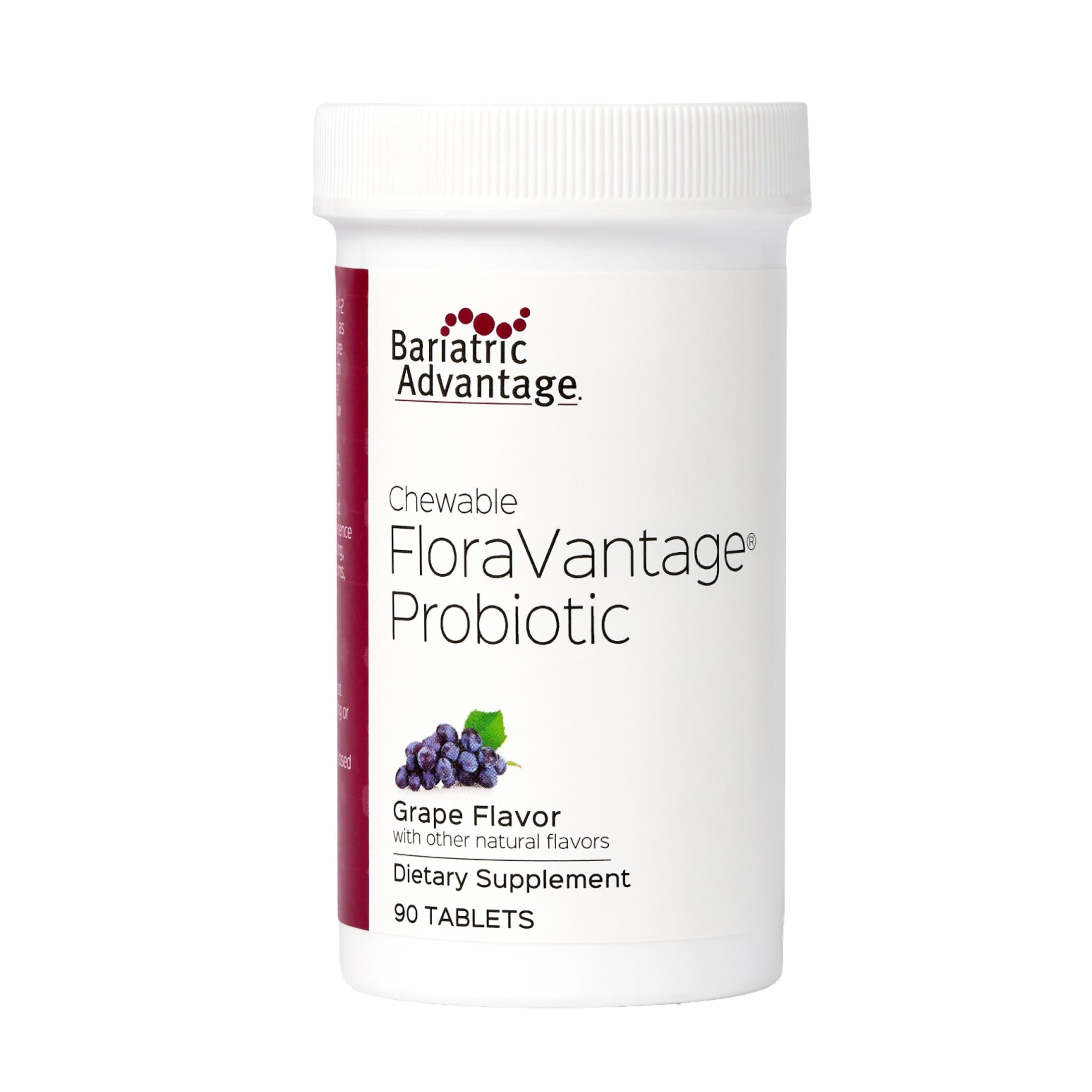 Bariatric Advantage FloraVantage tableta masticable de uva para digestión diaria