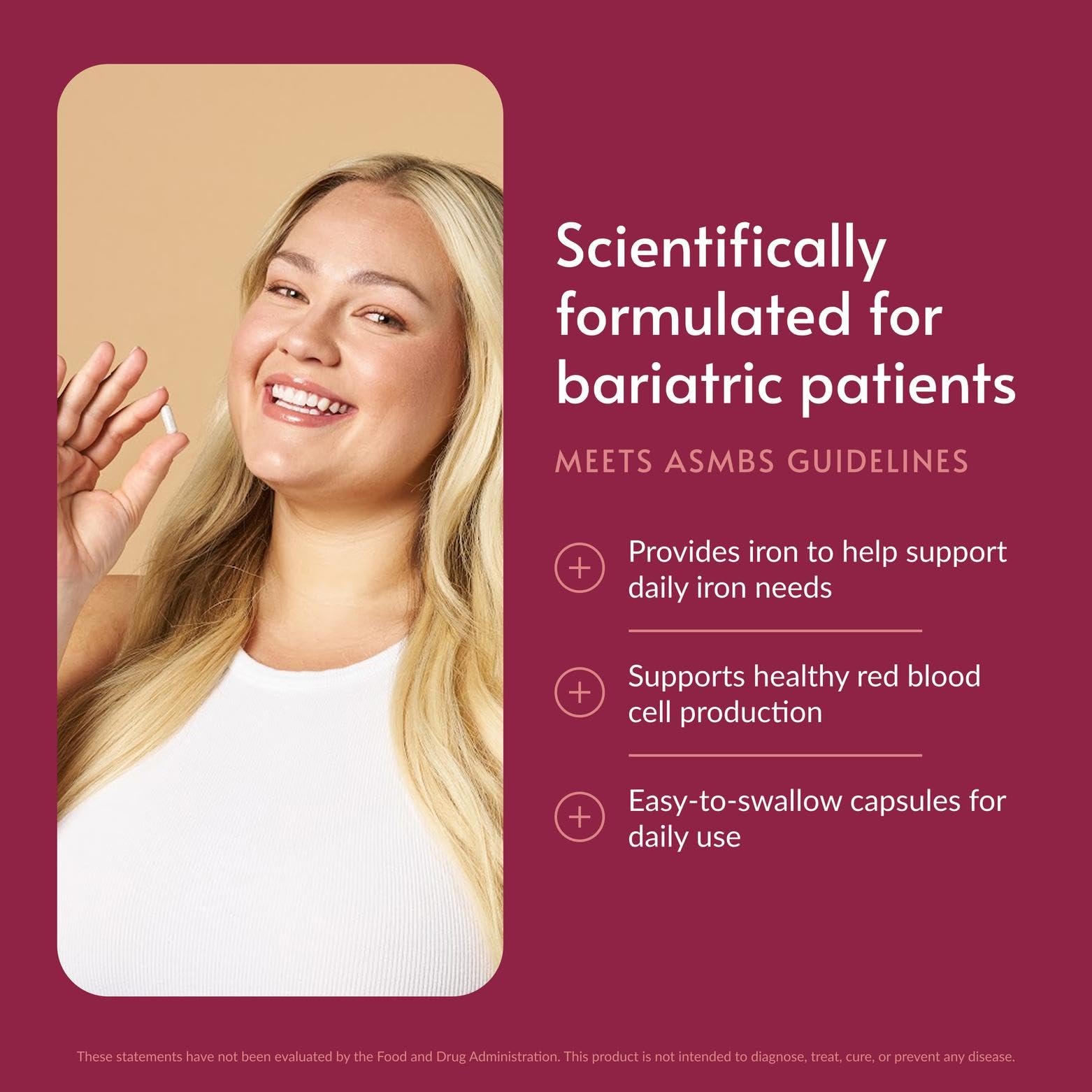 Cápsulas Bariatric Advantage con vitamina C y cobre para apoyo nutricional