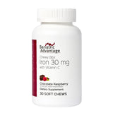Bariatric Advantage Hierro Bocado Chocolate Frambuesa, masticable con sabor y beneficio de hierro diario