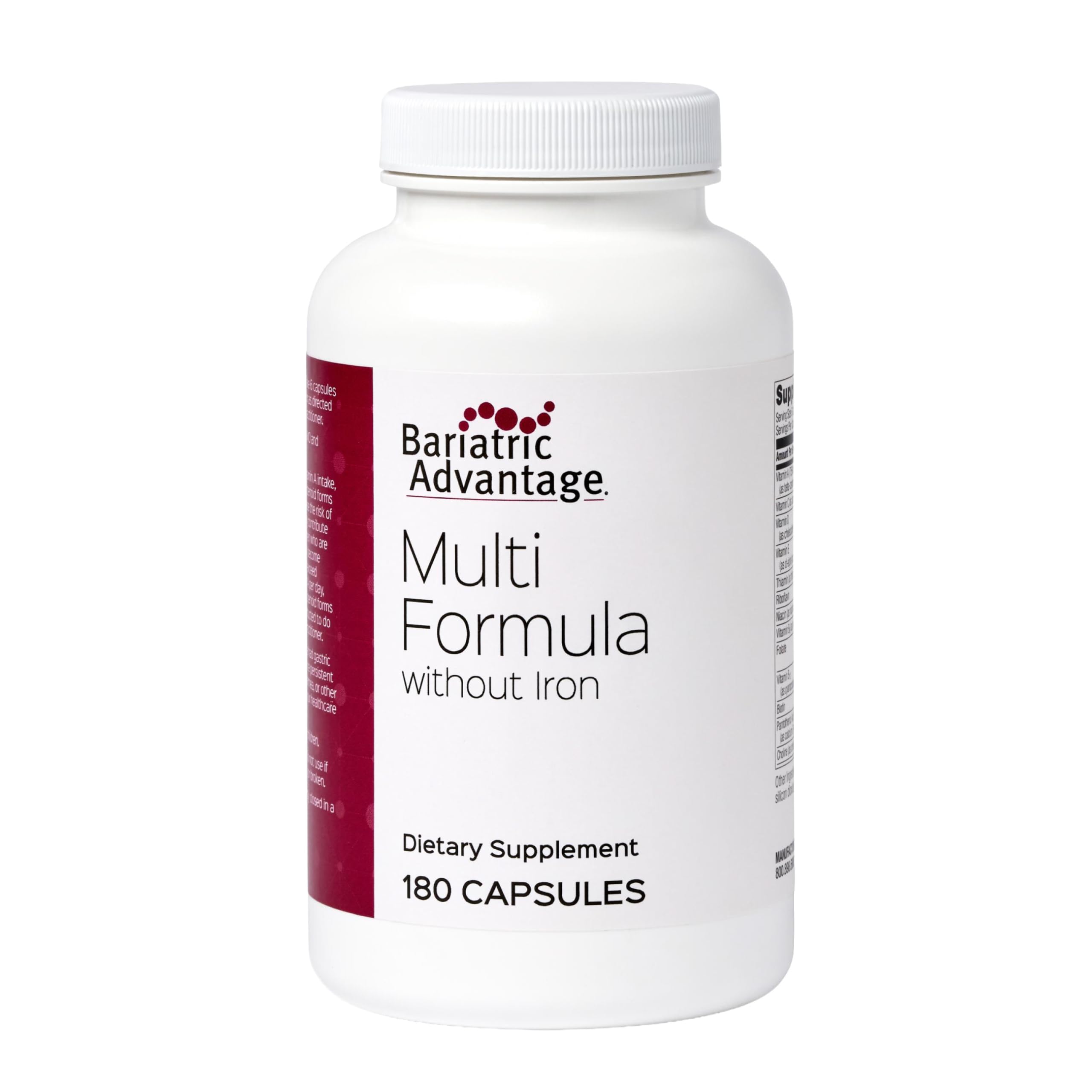Bariatric Advantage Multi Formula, cápsulas pequeñas para facilitar la deglución diaria.