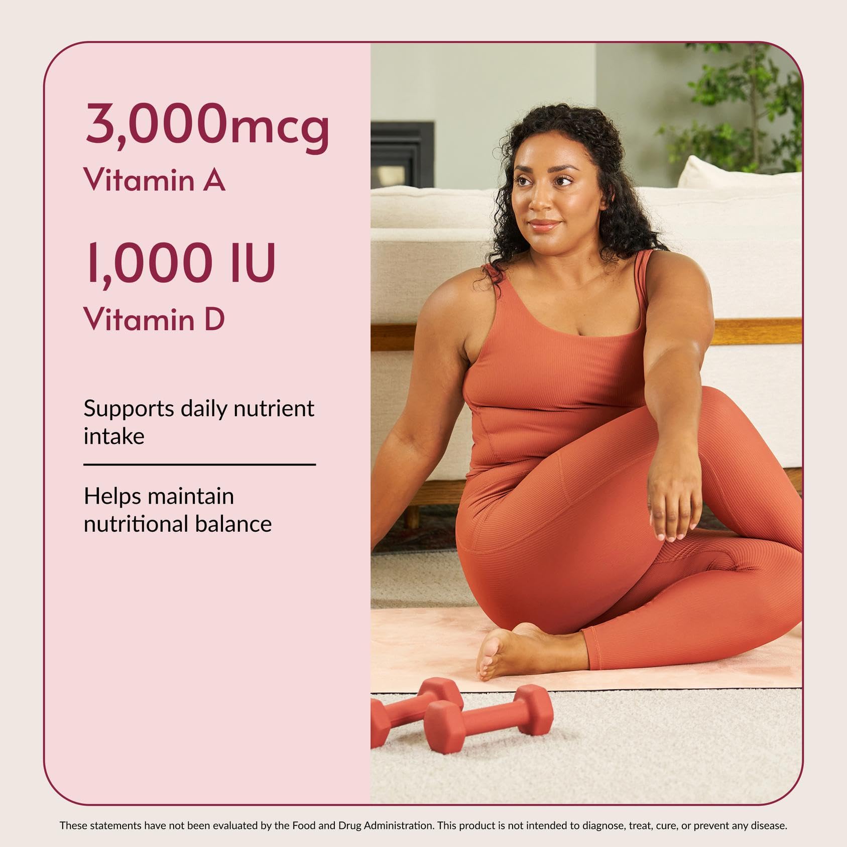 Bariatric Advantage Multi Sin Hierro, cápsulas sobre mesa para almacenamiento.