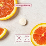 Bariatric Advantage multivitaminas masticables sabor naranja, apoyo diario de micronutrientes.