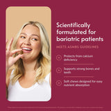 Bariatric Advantage sabor maní chocolate masticables, sabor delicioso para una experiencia agradable.
