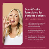 Bariatric Advantage Ultra Solo con Hierro: envase práctico para dosis diaria.