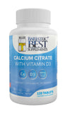 Bariatric Best Supplements calcio citrato con D3, botella de 120 tabletas para la salud ósea