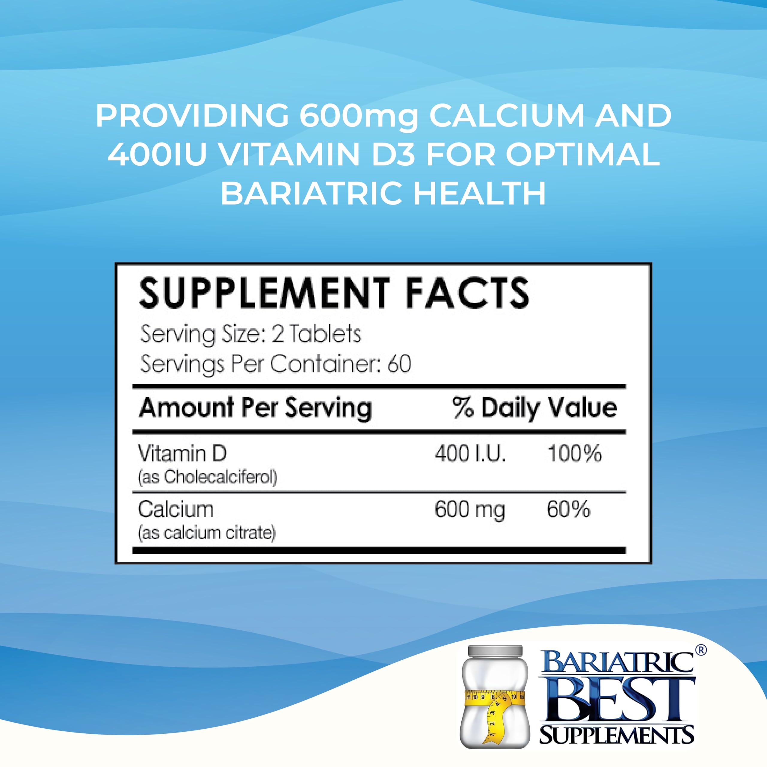 Bariatric Best Supplements envase mensual, opción conveniente para la adherencia