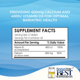 Bariatric Best Supplements envase mensual, opción conveniente para la adherencia
