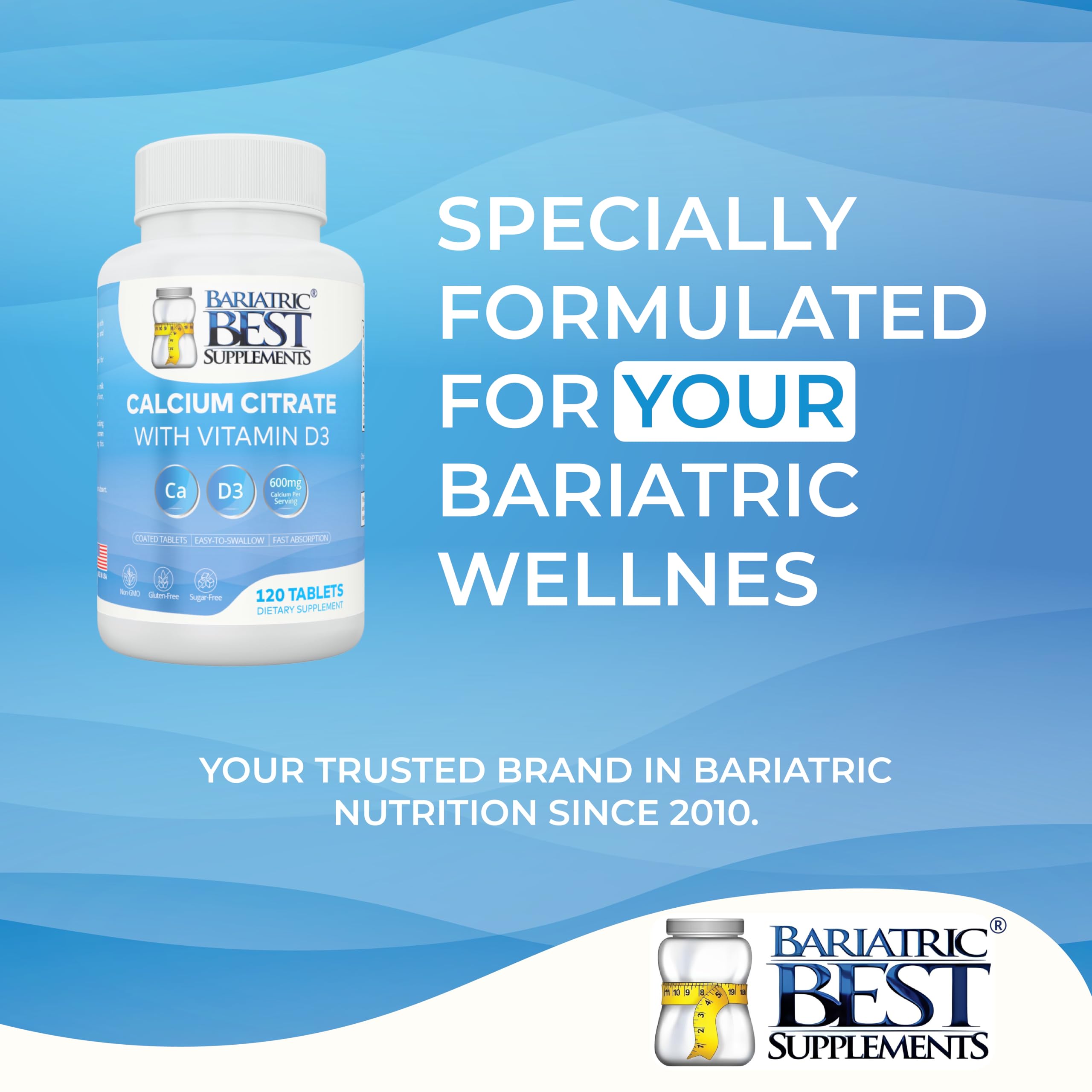 Bariatric Best Supplements tabletas de rápida absorción para comodidad