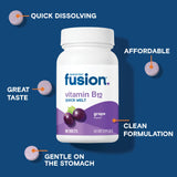 Bariatric Fusion B12 melts sin azúcar, sabor uva atractiva