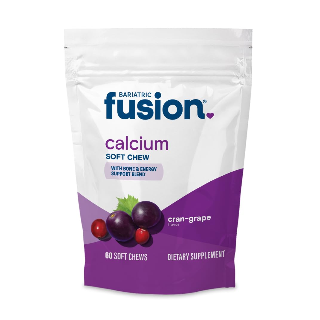 Bariatric Fusion calcio Citrato sabor arándano-granada, masticables para la salud ósea