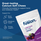 Bariatric Fusion calcio Citrato masticable, empaque visible, fácil de incorporar a la rutina diaria