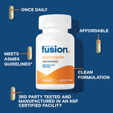 Bariatric Fusion etiqueta nutricional para referencia clara de vitaminas.
