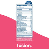 Etiqueta Bariatric Fusion muestra fórmula sin hierro