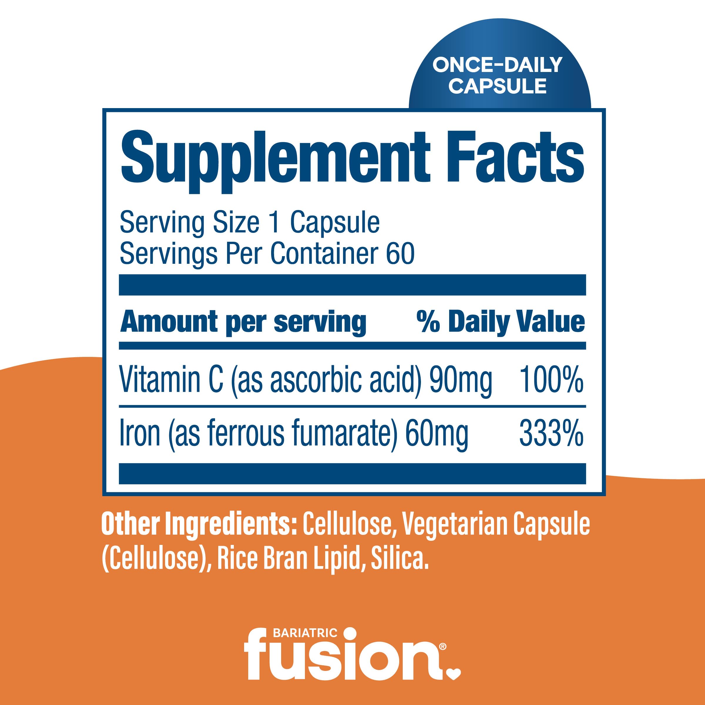 Bariatric Fusion Hierro 45mg: opción adicional para necesidades específicas.