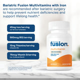 Bariatric Fusion hierro 45 mg para cubrir necesidad diaria.