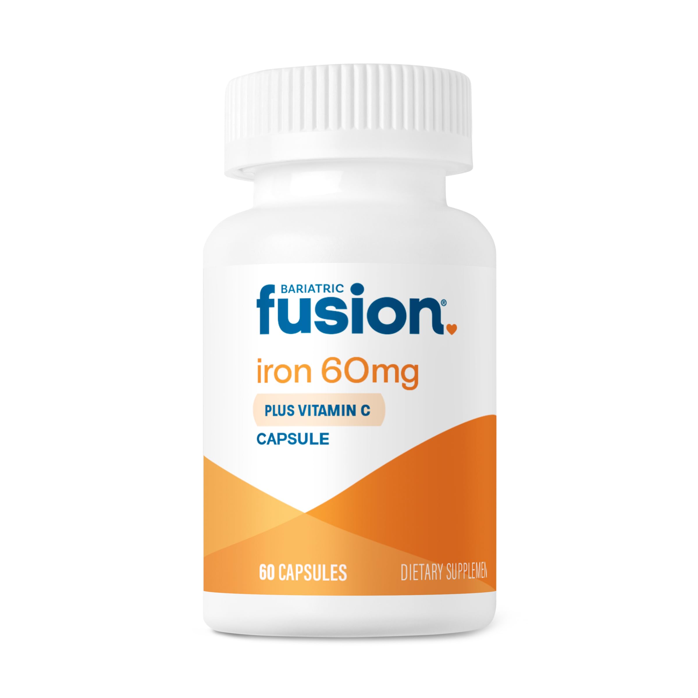 Bariatric Fusion Hierro 60mg: cápsula fácil de tragar para uso diario.