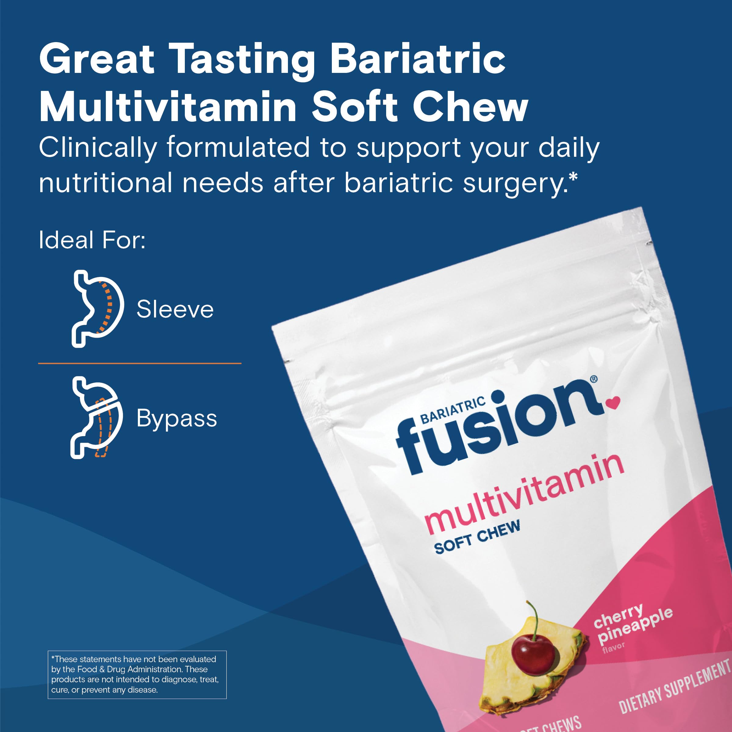 Bariatric Fusion masticables suaves, textura agradable para consumo diario