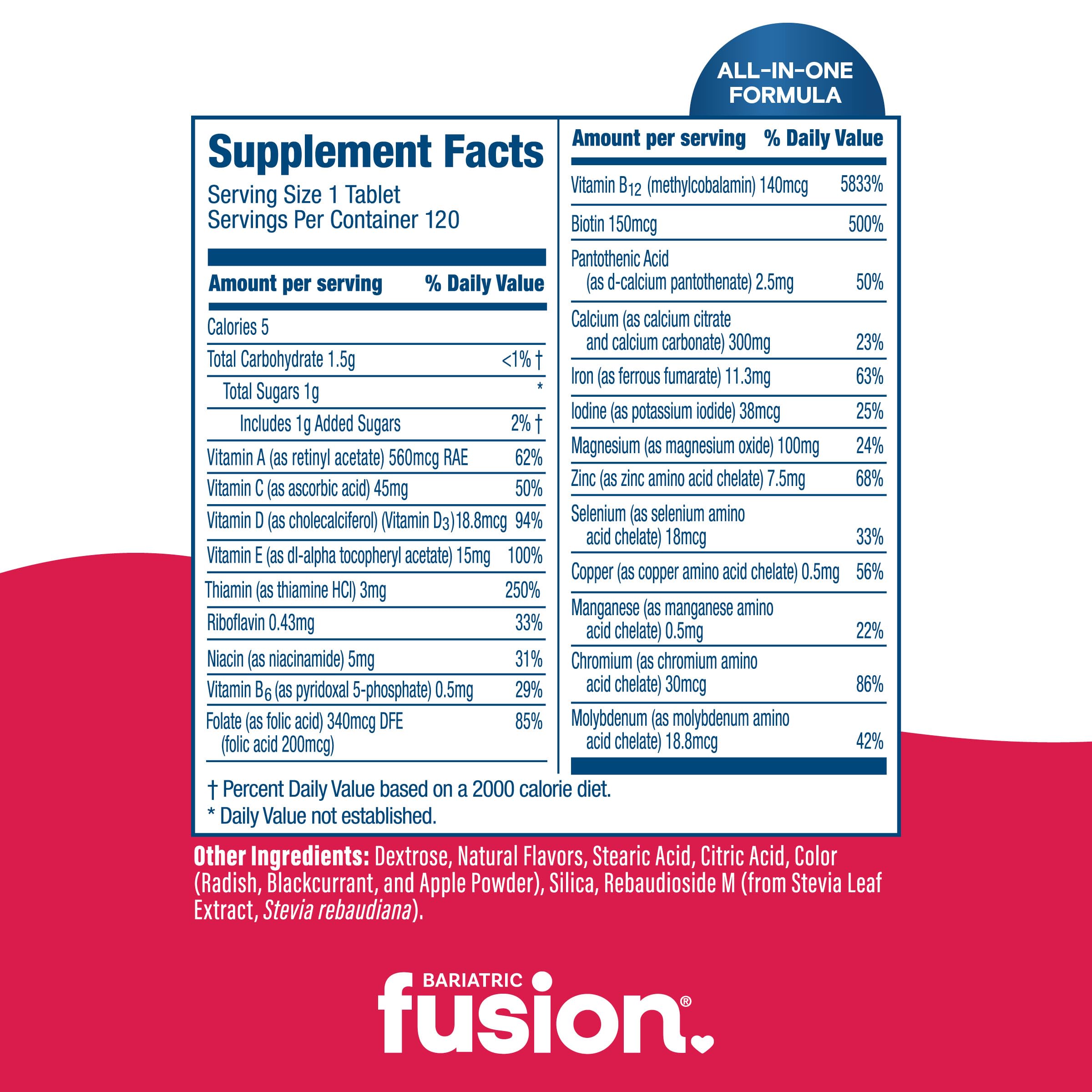 Bariatric Fusion multivitaminos masticables fresa sabor: gusto agradable para la rutina