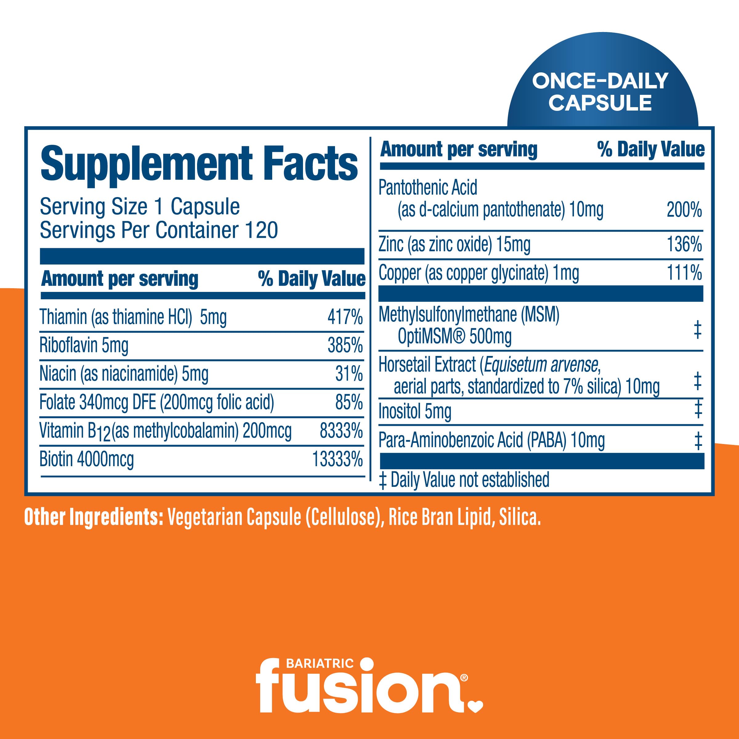 Bariatric Fusion ONE aporta piel radiante y saludable con nutrientes clave.