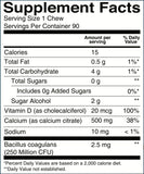 BariatricPal sabor frambuesa azul, sin azúcar, texturas masticables.