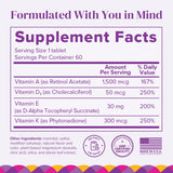 Barimelts ADEK, tabletas de rápida absorción para vitaminas A, D, E y K.