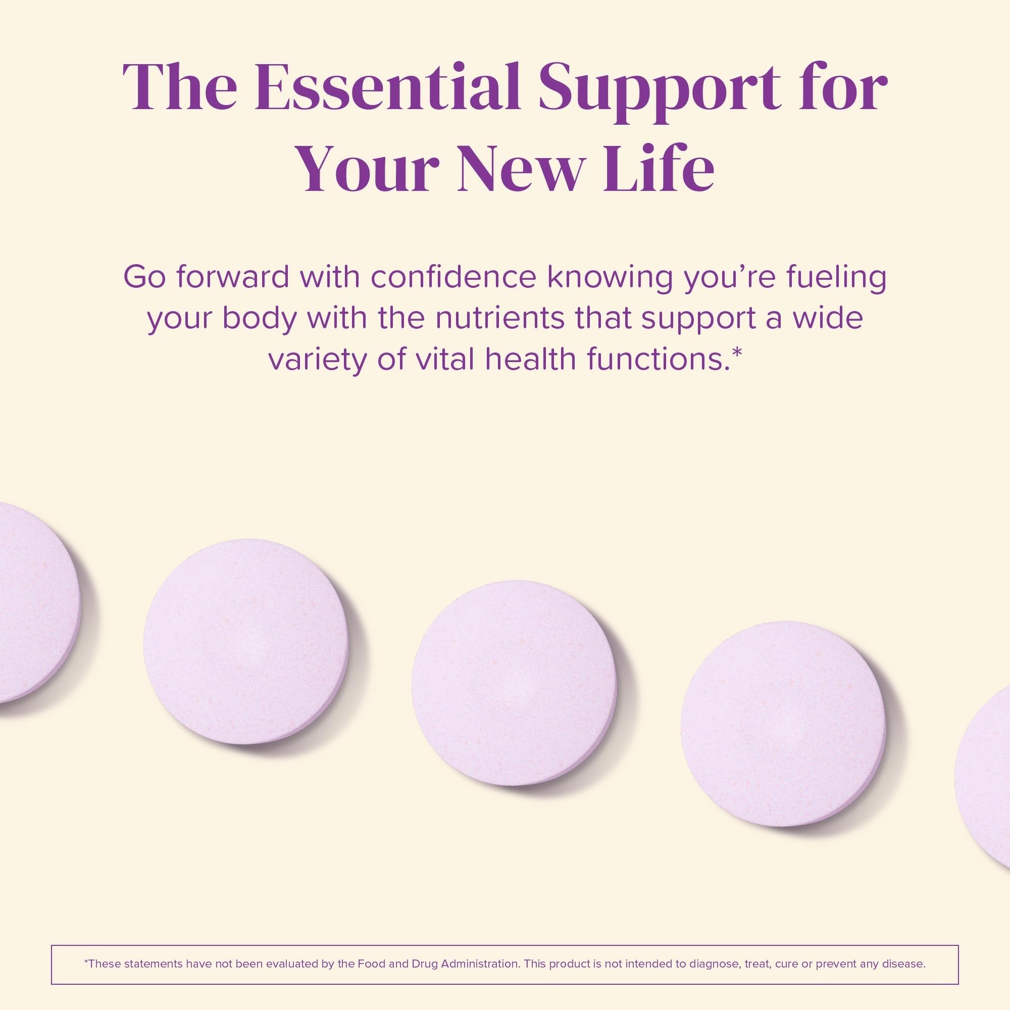 Barimelts ADEK para mujeres posquirúrgicas, soporte cómodo y sabor agradable.