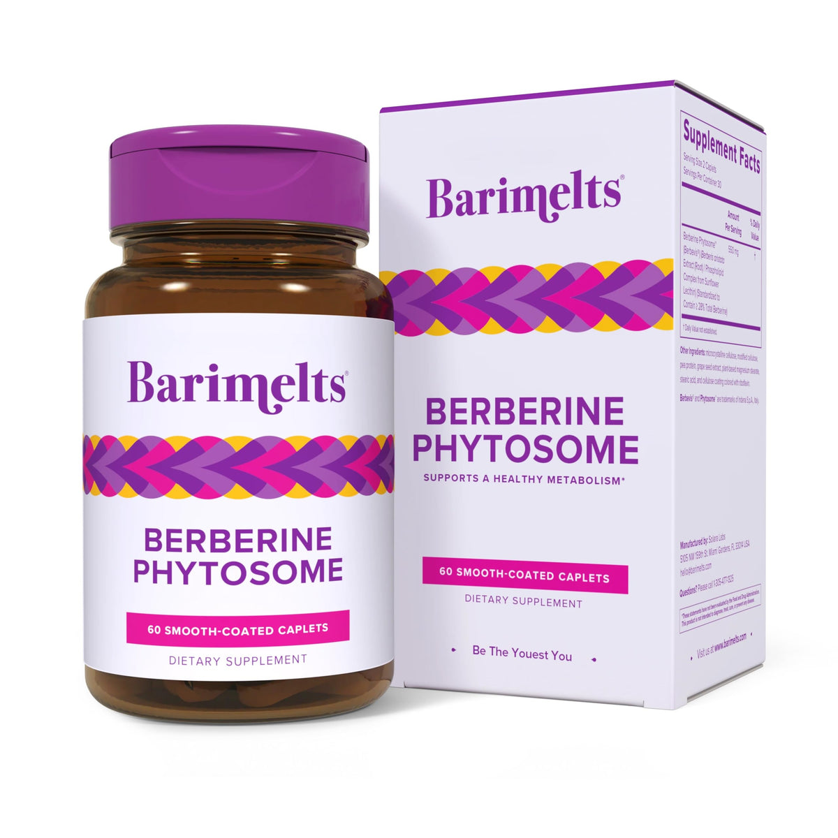 Barimelts Berberina Fitossoma 550 mg: botella visible para uso diario