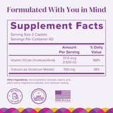 Barimelts Quick-Glide Calcium ofrece 500 mg por porción en cápsulas fáciles.