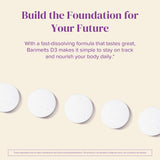 Barimelts D3 para mujeres postbariátricas, sabor manzana natural y cómodo para el estómago.