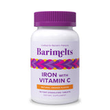 Barimelts Hierro Vitamina C, tabletas naranja 90, apoyo diario de hierro de rápida disolución