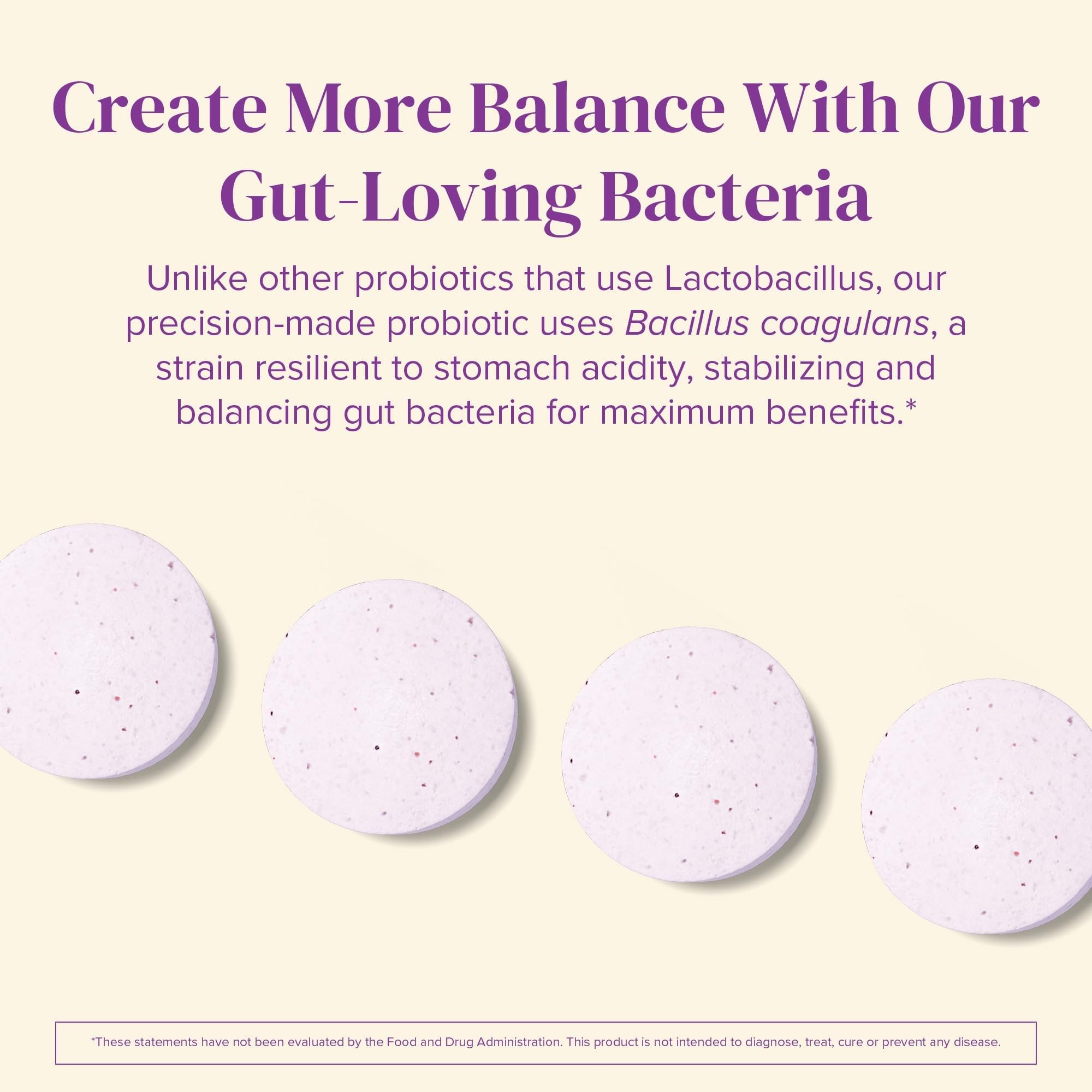 BariMelts Probiótico 5 mil CFU Bacillus coagulans, soporte digestivo
