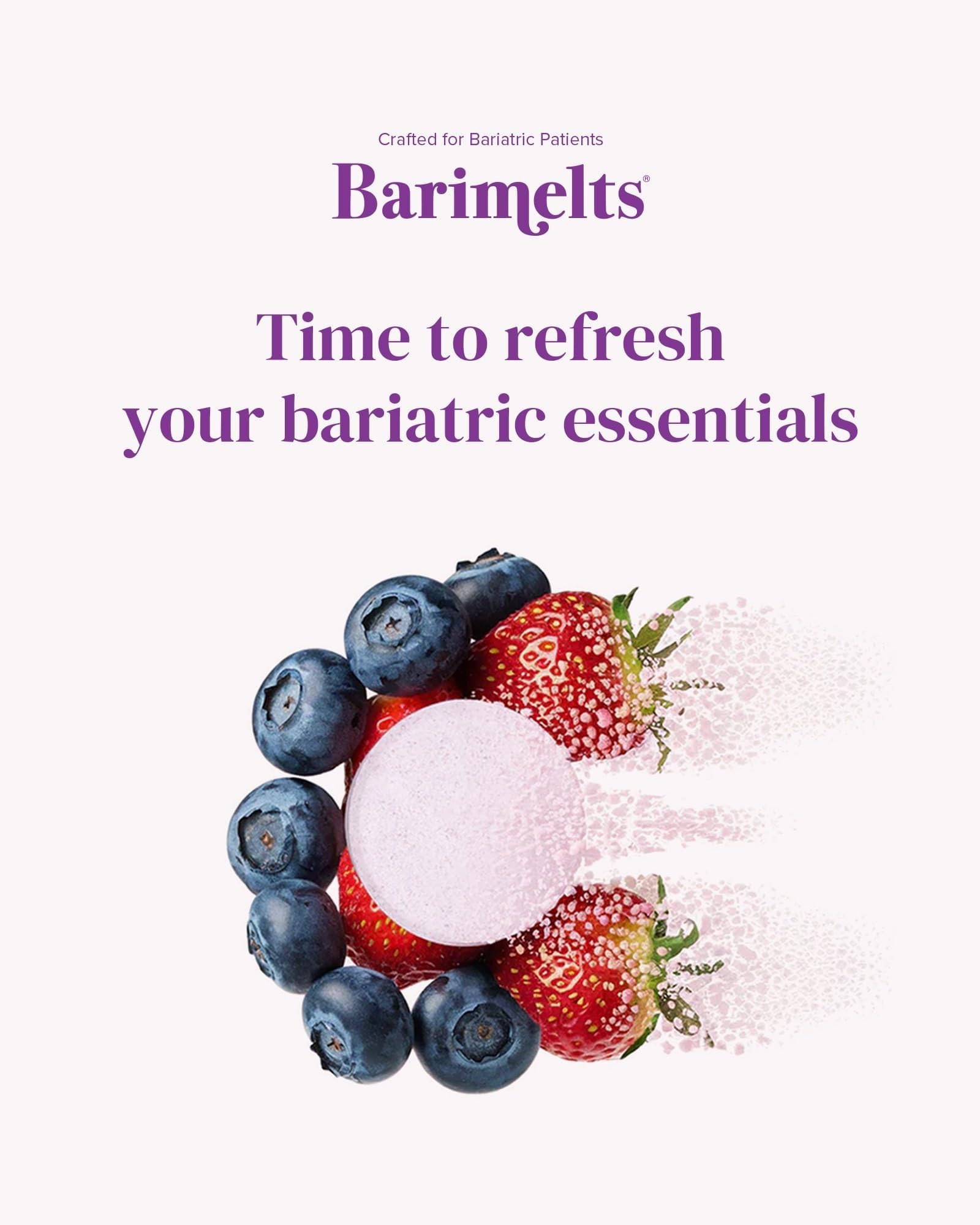 Barimelts, tabletas en mano con sabor a fruta natural para tomar fácilmente