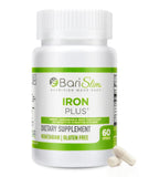 BariSlim Iron Plus frasco con dosis diaria para digestión suave