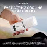 Aplicación suave Barker Wellness con la mano para relajación muscular
