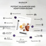Ambiente relajante con gominolas Barker Wellness antes de dormir.