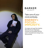 Hongos funcionales Barker Wellness para energía suave.