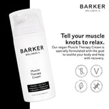 Textura cremosa de Barker Wellness para uso diario en músculos