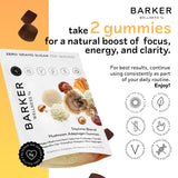 Gomitas Barker Wellness; textura suave para enfoque claro.