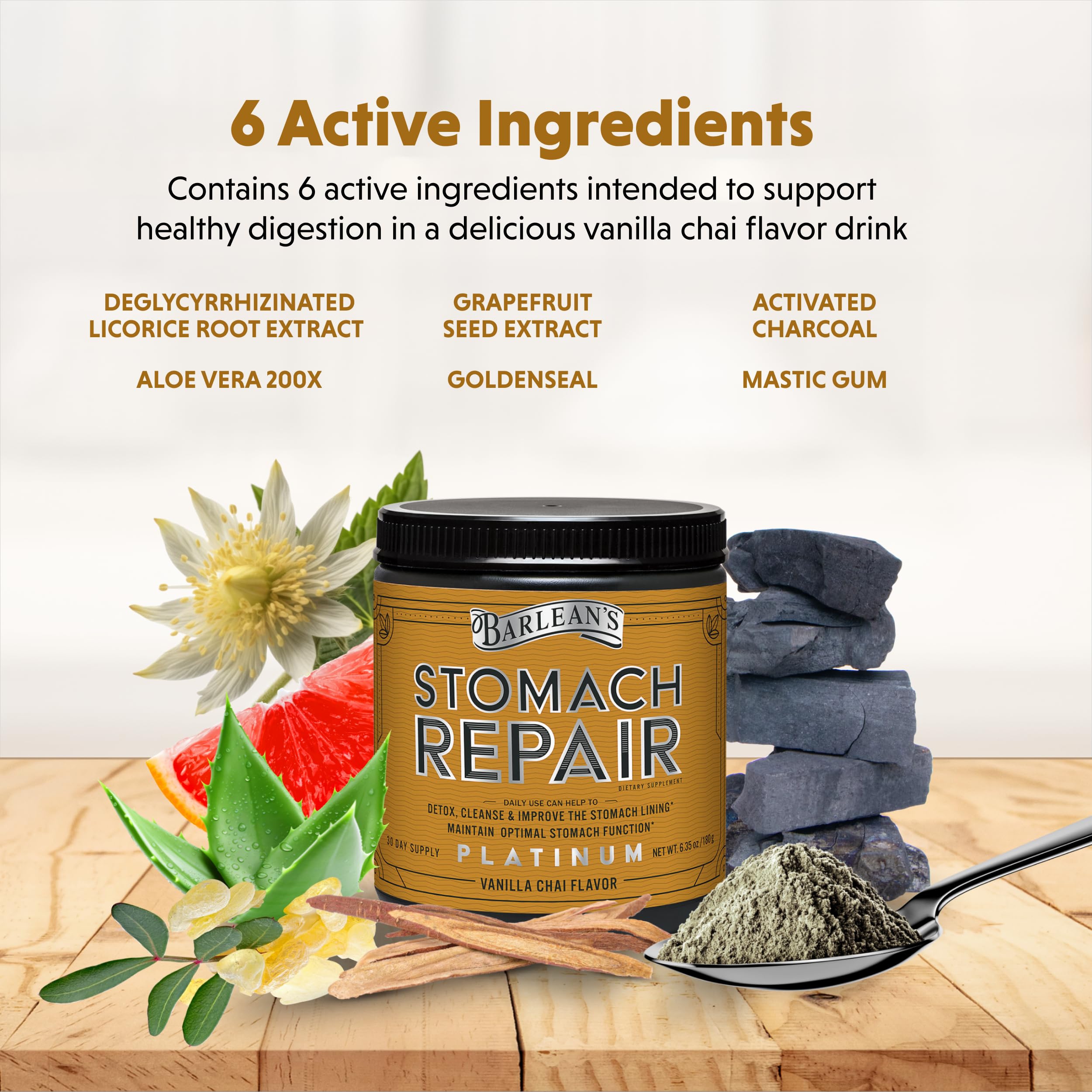 Barlean's Seis ingredientes clave para la salud intestinal