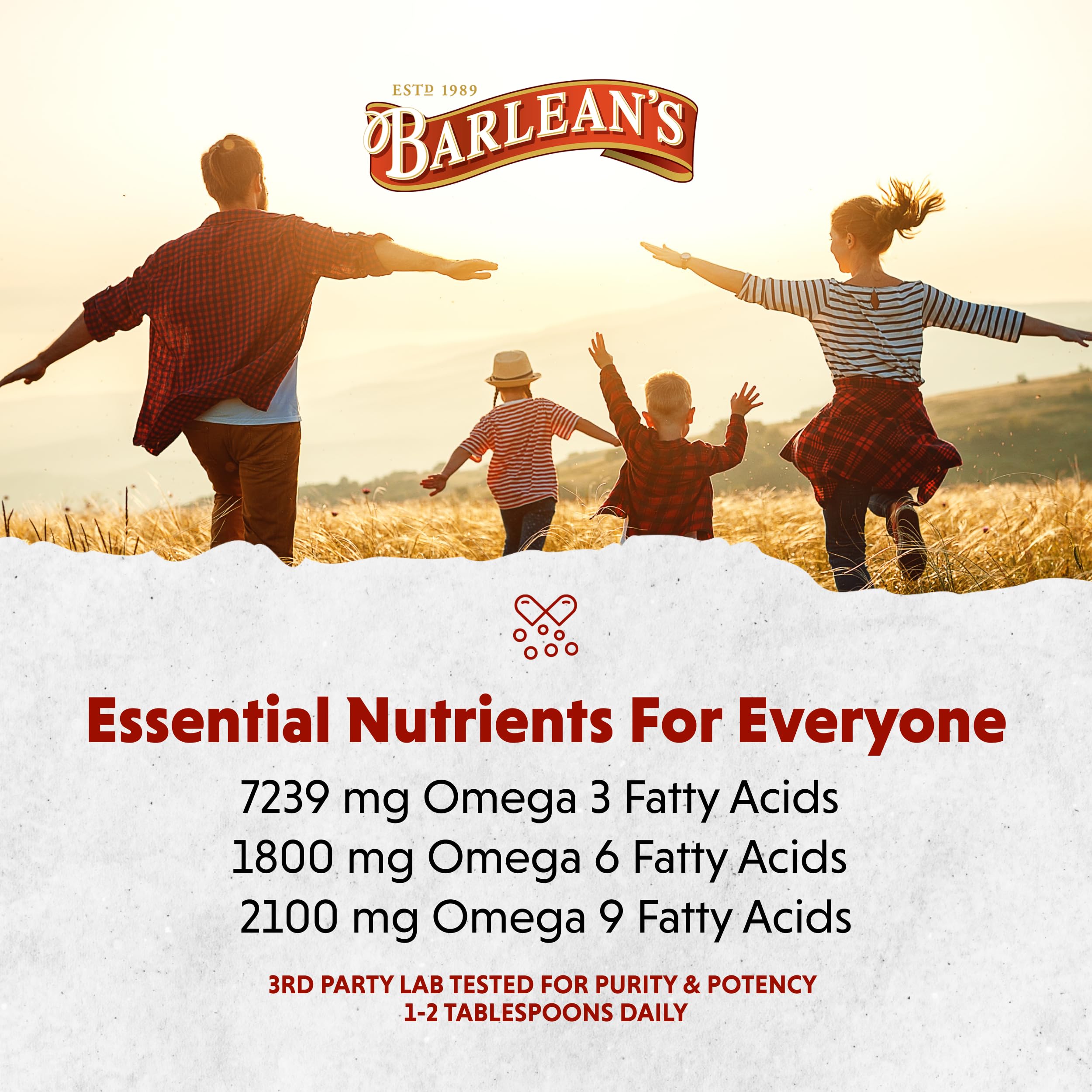 Barlean's Aceite de Linaza sin filtrar, sabor más robusto