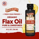 Barlean's Aceite de Lino orgánico, apto para dietas veganas y sin gluten