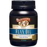 Barlean's Omega 3-6-9 lignano, aceite de linaza prensado en frío en cápsulas.