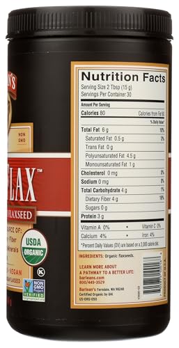 Barlean's Forti-Flax uso en batidos y yogur para nutrición diaria.