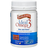 Barlean's Ideal Omega 3: cápsula sabor naranja lista para tomar y apoyar tu bienestar diario.