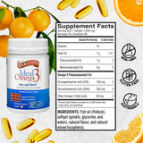 Barlean's Ideal Omega 3 cápsulas fáciles de tragar para uso diario.