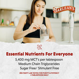 Barlean's MCT Oil aroma a coco para experiencia sensorial